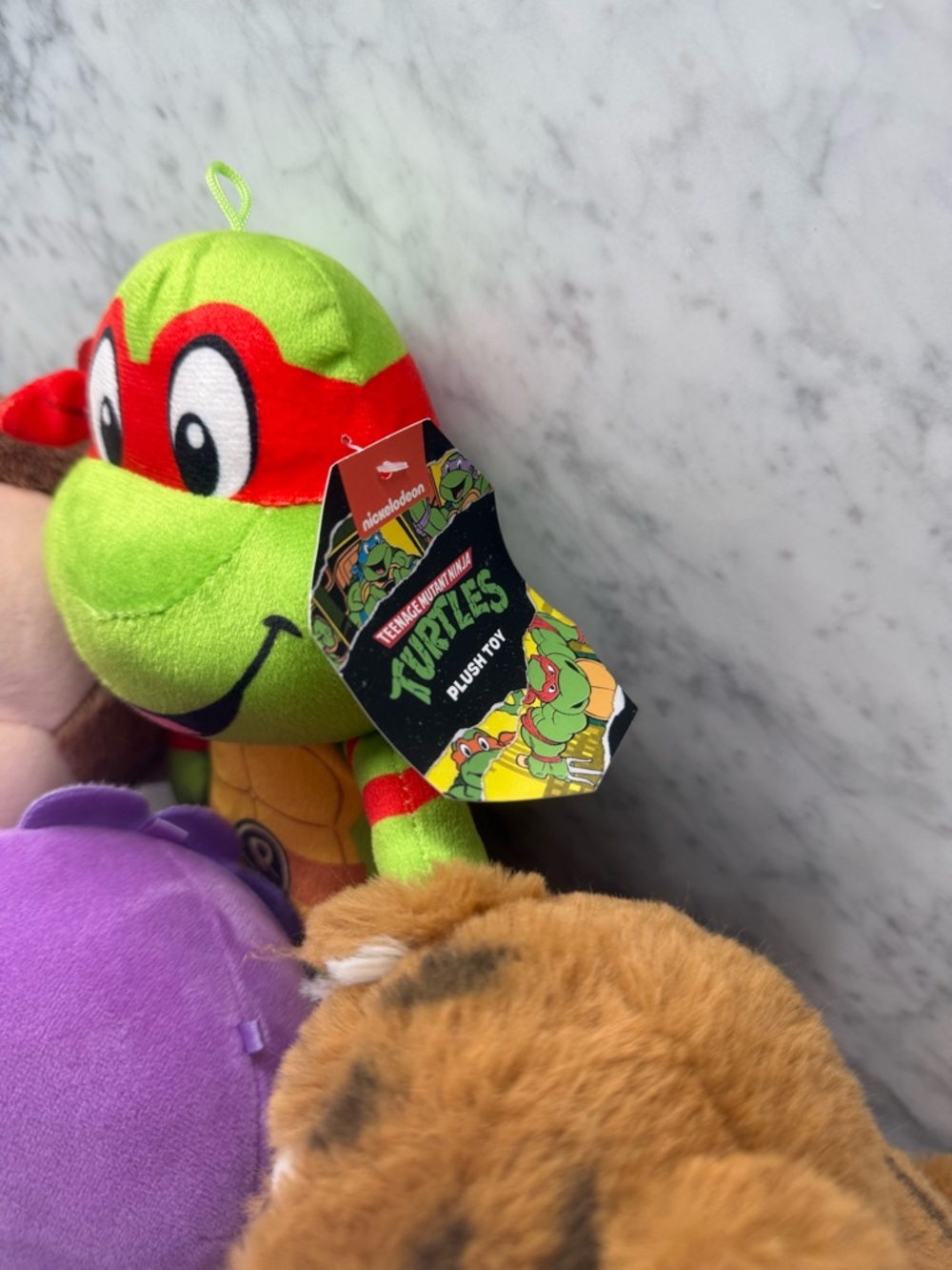 Bundle of Plush Toys Ninja turtle Curious George Dinosaur - Picture 2 of 2